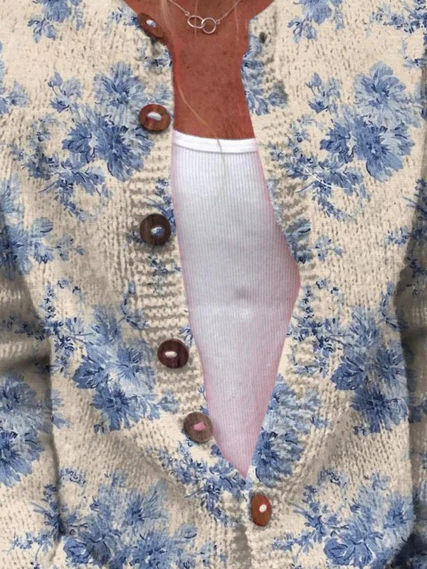 Cynthia | Vintage Knit Cardigan Sweater