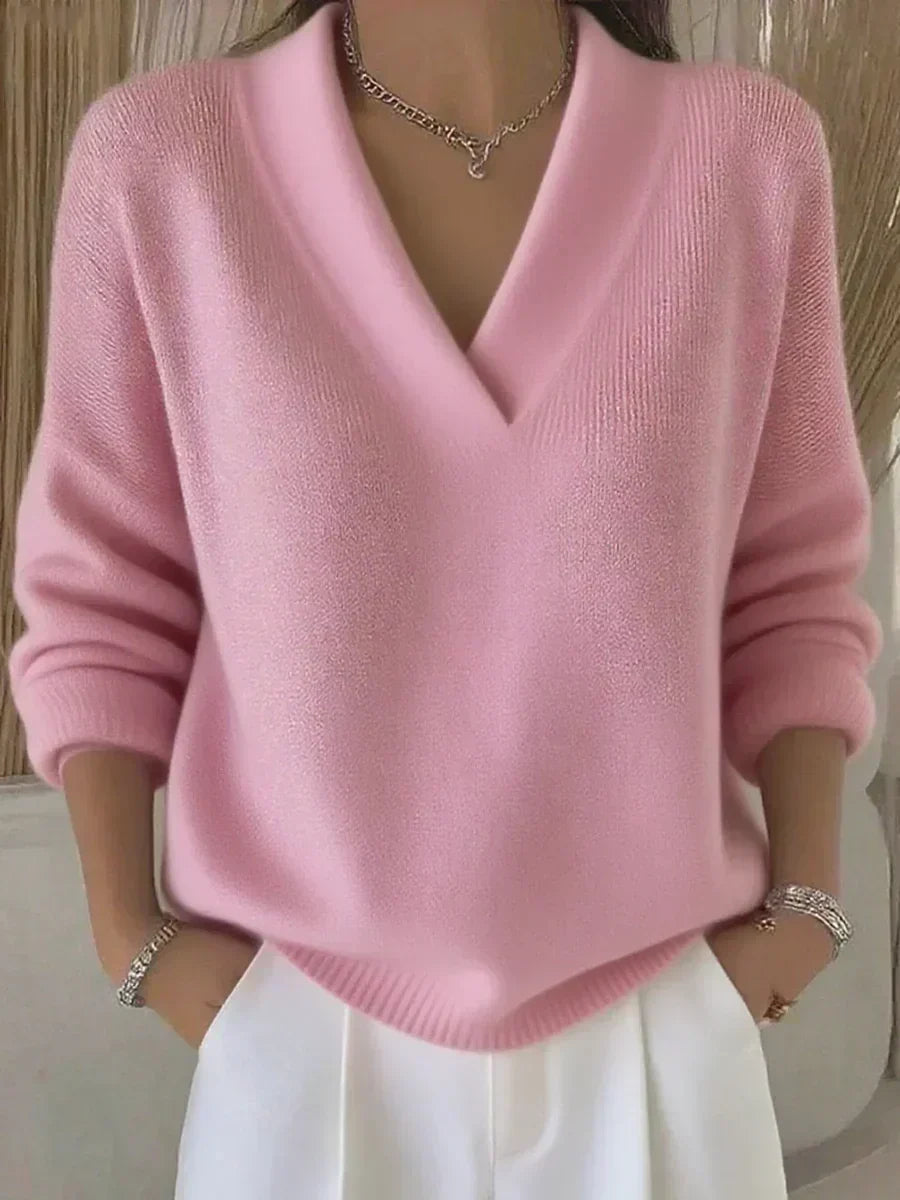 Nancy | Relaxed V-Neck Sweater