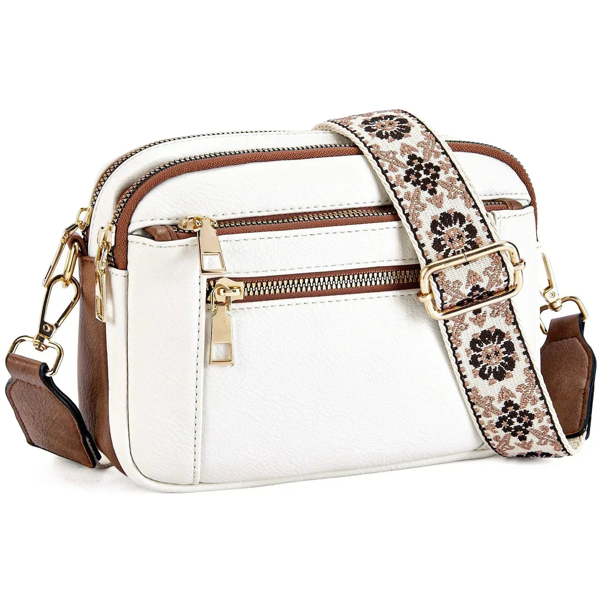 Dorota - Crossbody z kolorowymi paskami