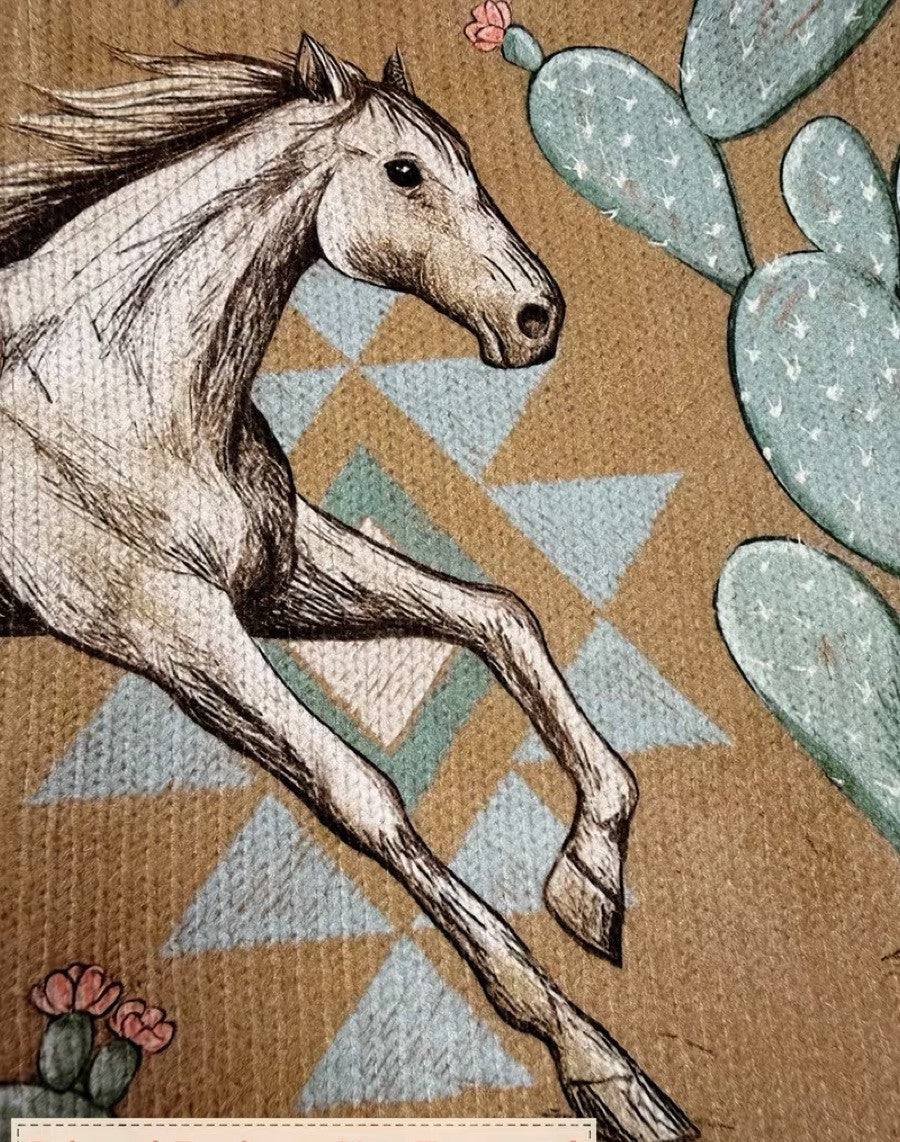 Christine | Horse Print Zip Cardigan